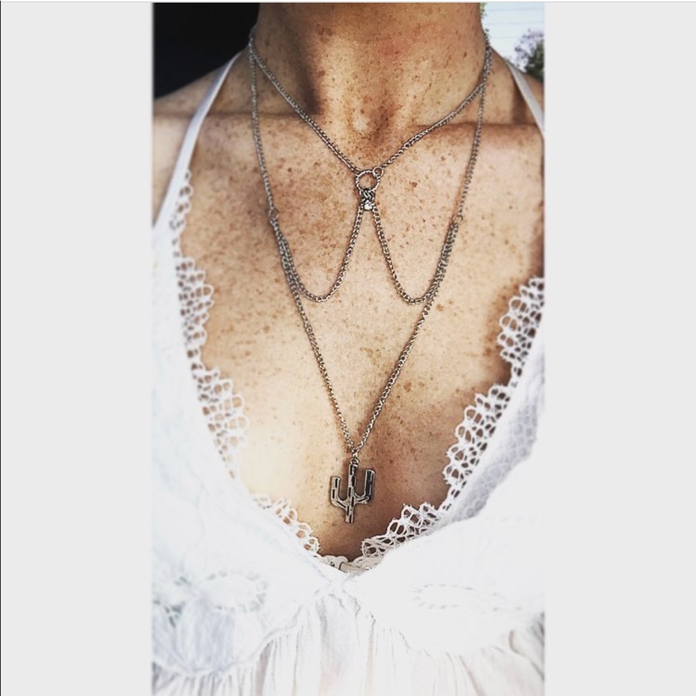 Cactus Web Necklace